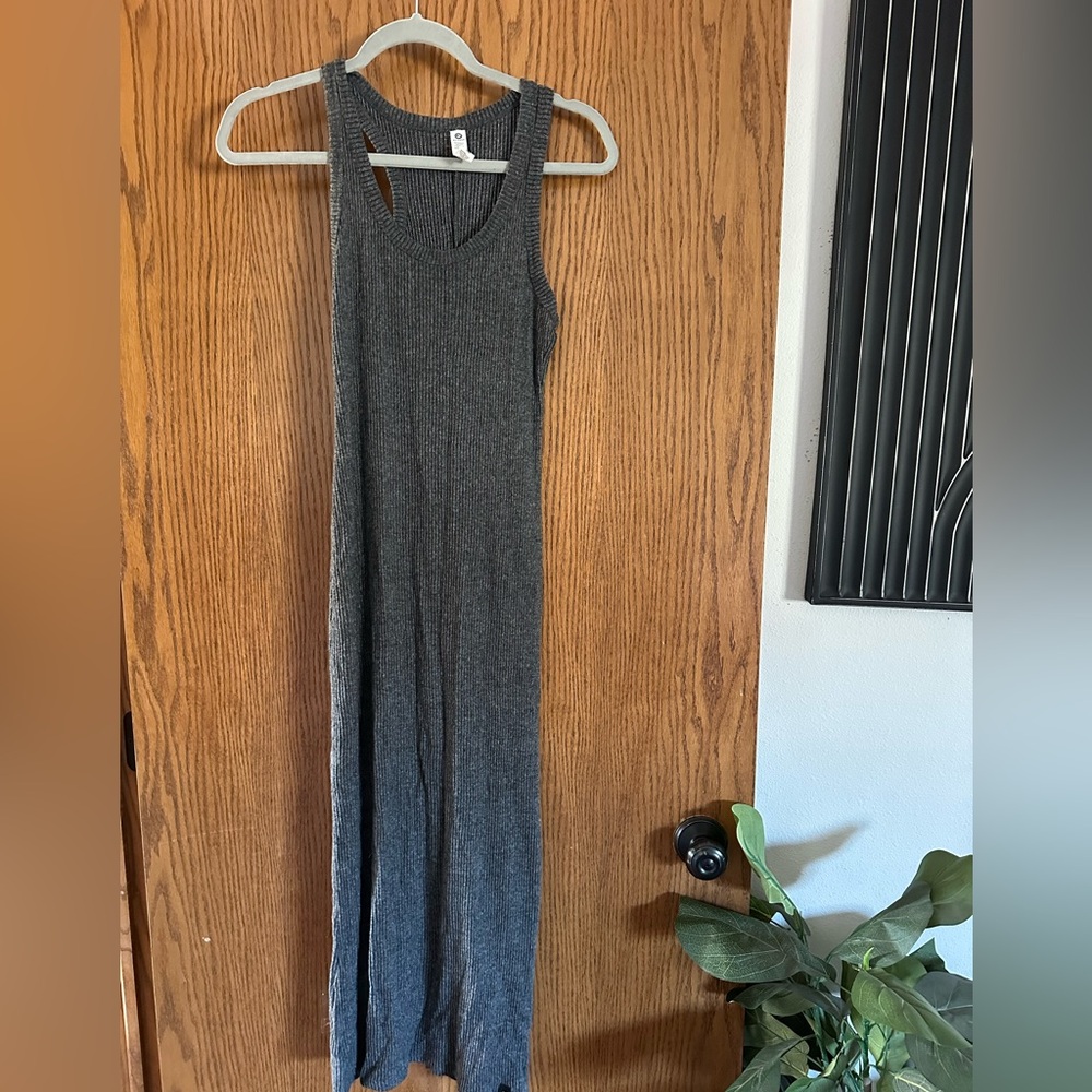 Glyder gray ribbed midi dress size S